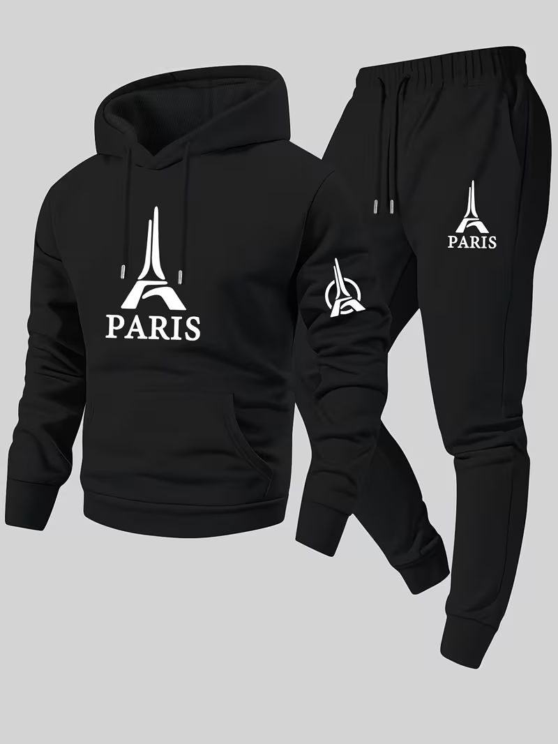 Paris Men's Urban Casual Two-P - Running Gear Winter Men 评论和价格