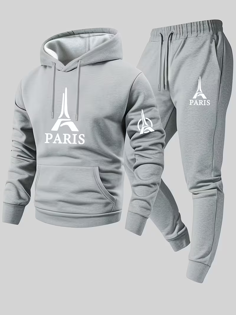 Paris Men's Urban Casual Two-P - Running Gear Winter Men 评论和价格