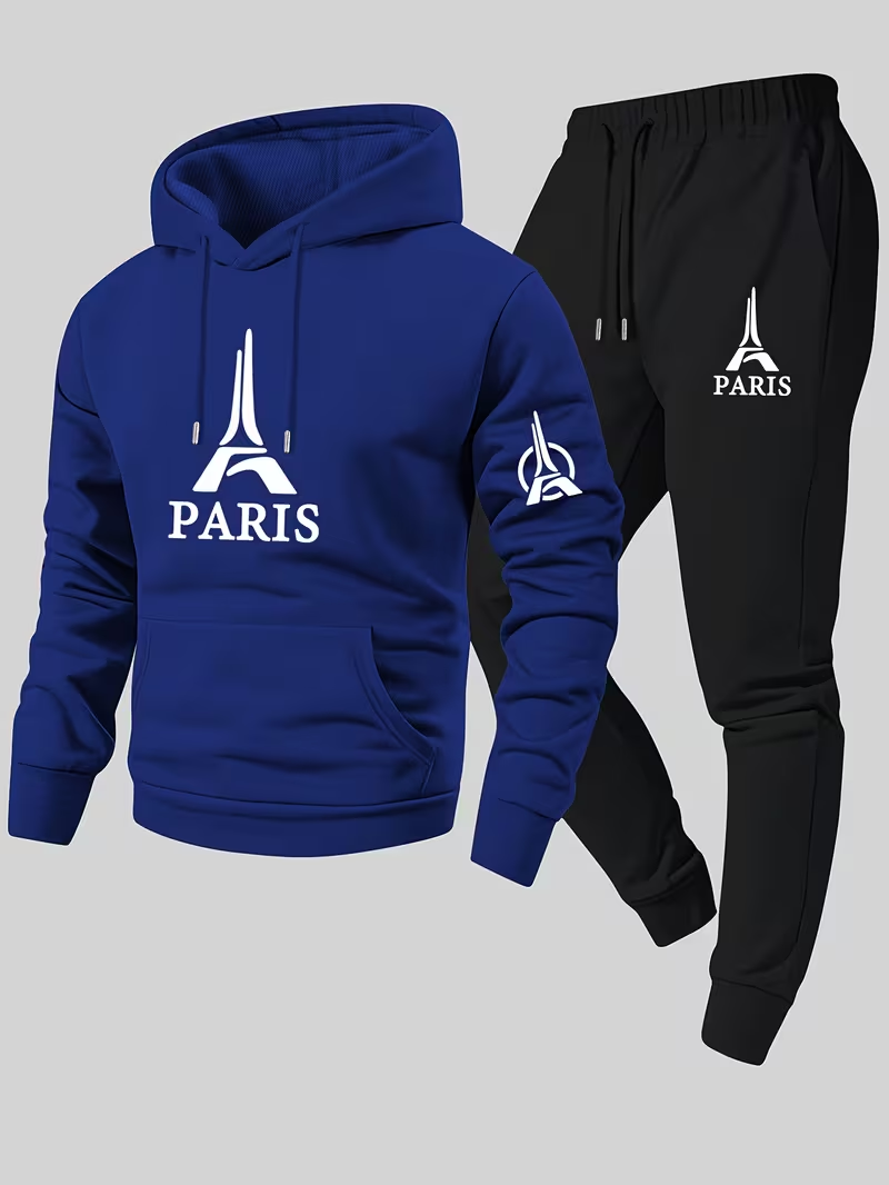 Paris Men's Urban Casual Two-P - Running Gear Winter Men 评论和价格