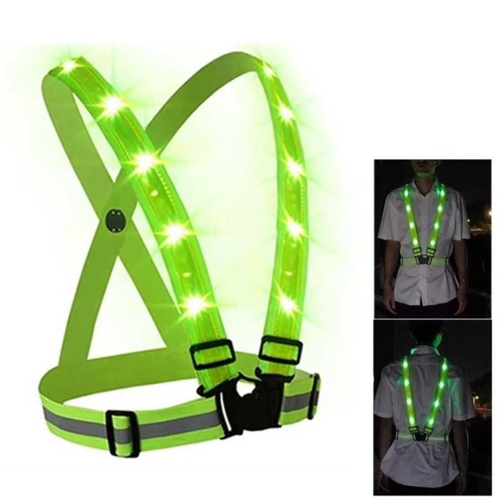 New Polyester LED Safety Vest  - New Gear Running 评论和价格