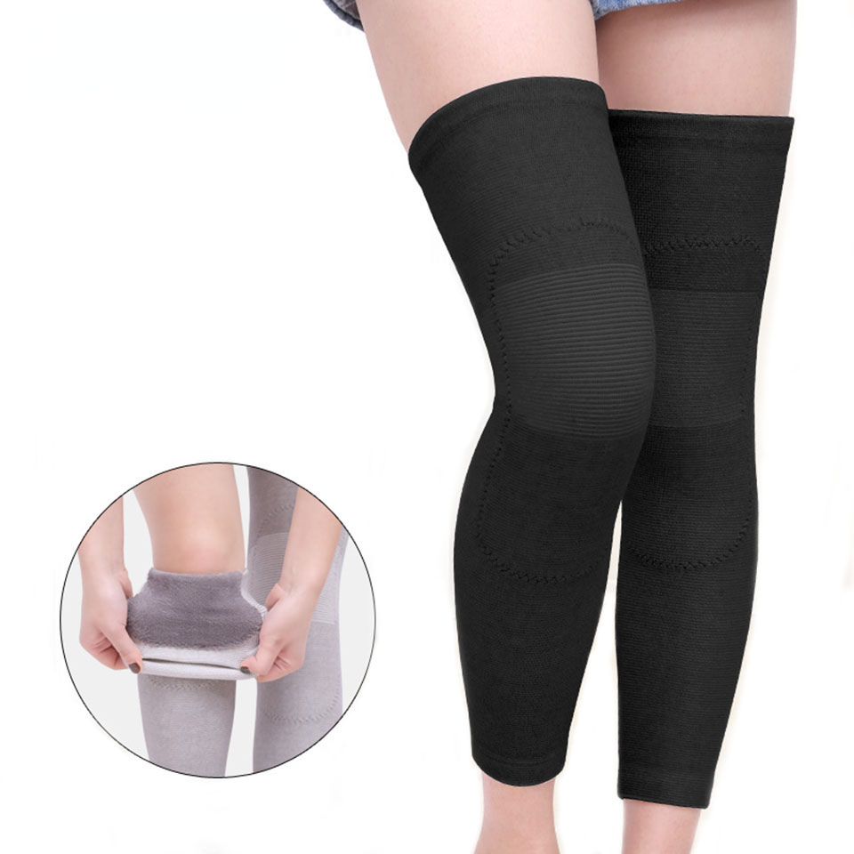 1Pair Long Winter Warm Knee Pa - Running Gear Winter Men 评论和价格