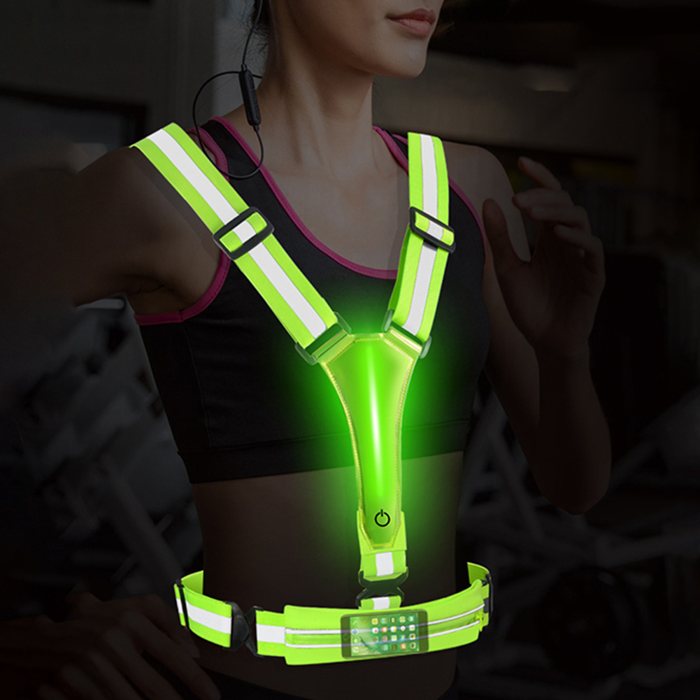 LED Reflective Vest Running Ge - Running Gear Winter Men 评论和价格