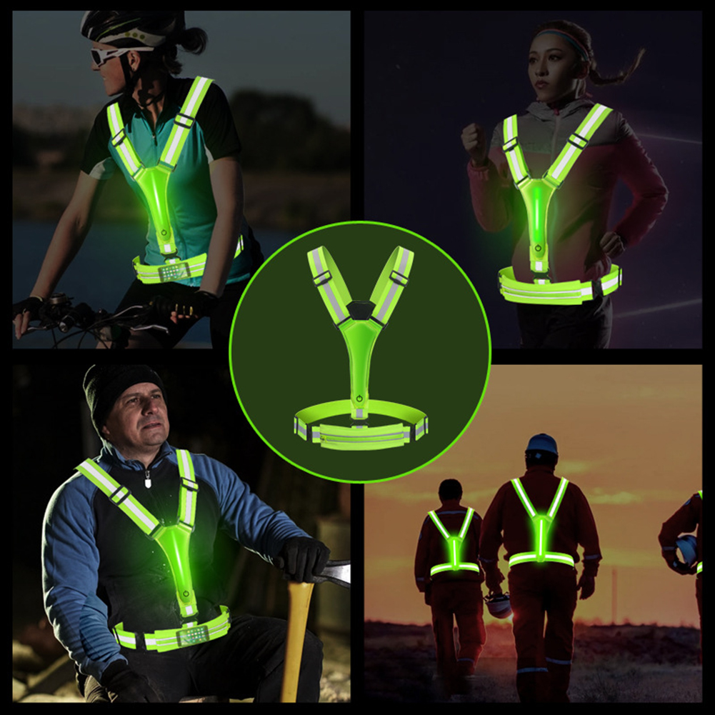 LED Reflective Vest Running Ge - Running Gear Winter Men 评论和价格