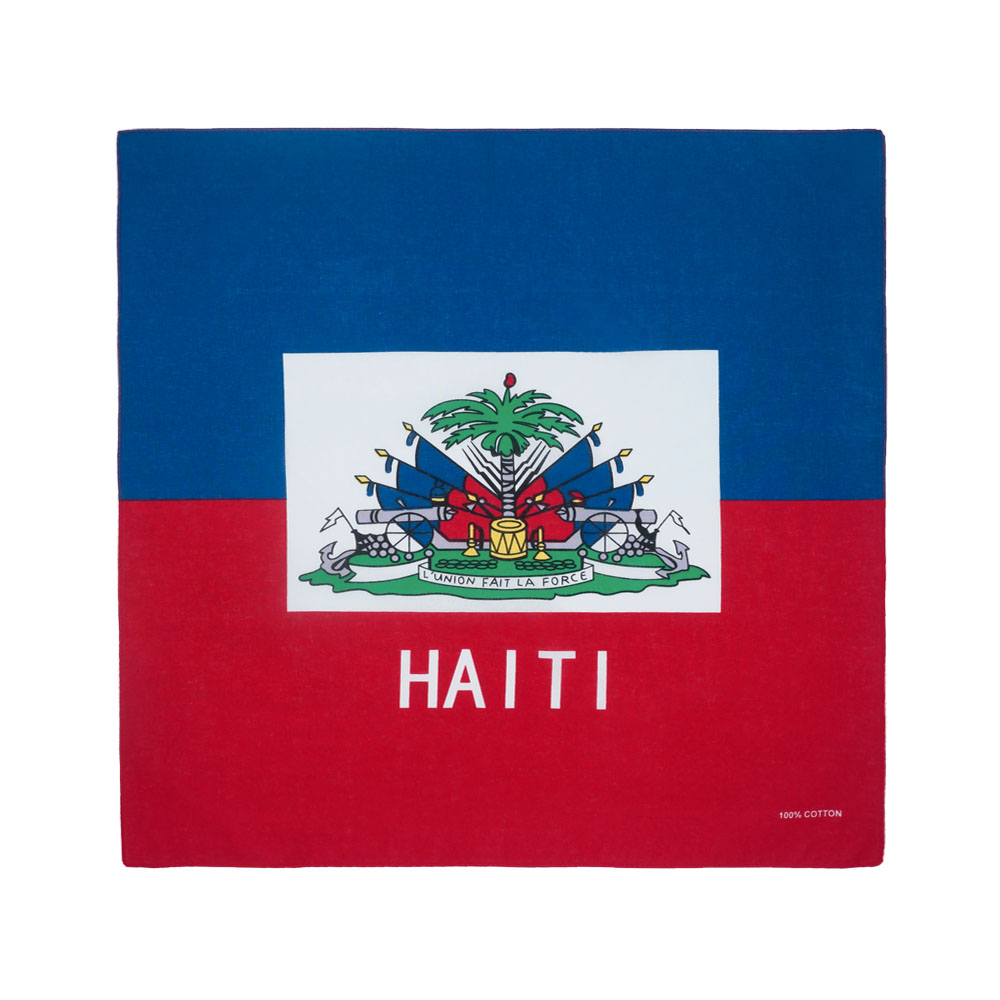 Haiti Flag Bandana 100% Cotton - Running Gear Gifts For Men 评论和价格