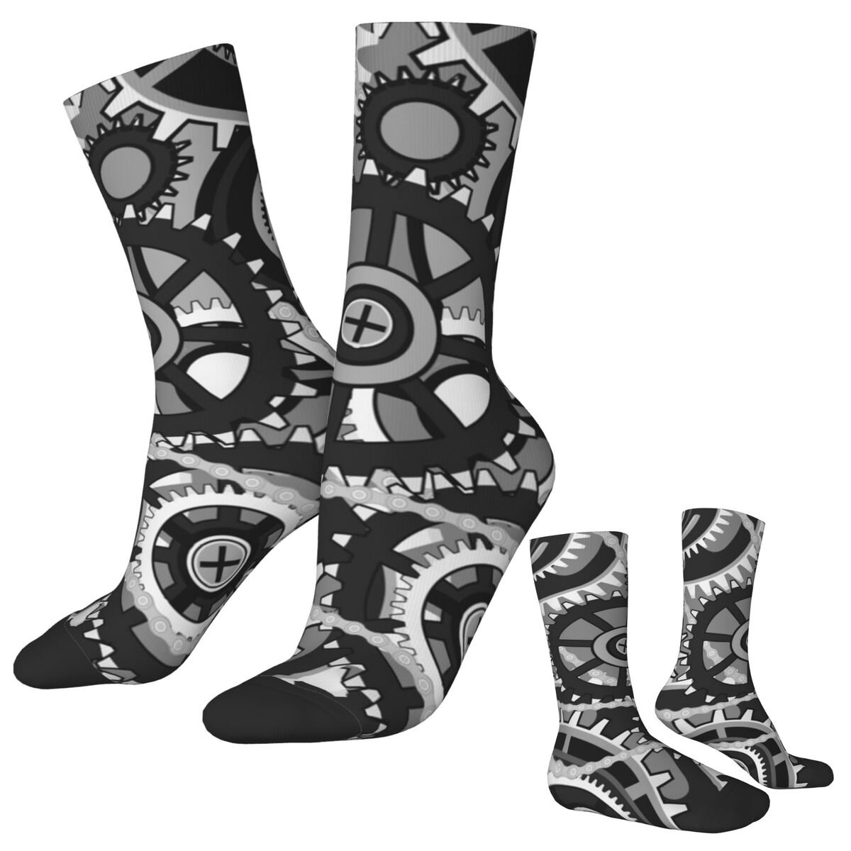 Gears Vintage Wheels Stockings - Running Gear Gifts For Men 评论和价格